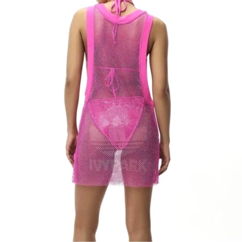 adidas Originals Triple Shock Pink Crystal Rhinestones Tank Top Beyonce IVY PARK - Picture 6 of 9